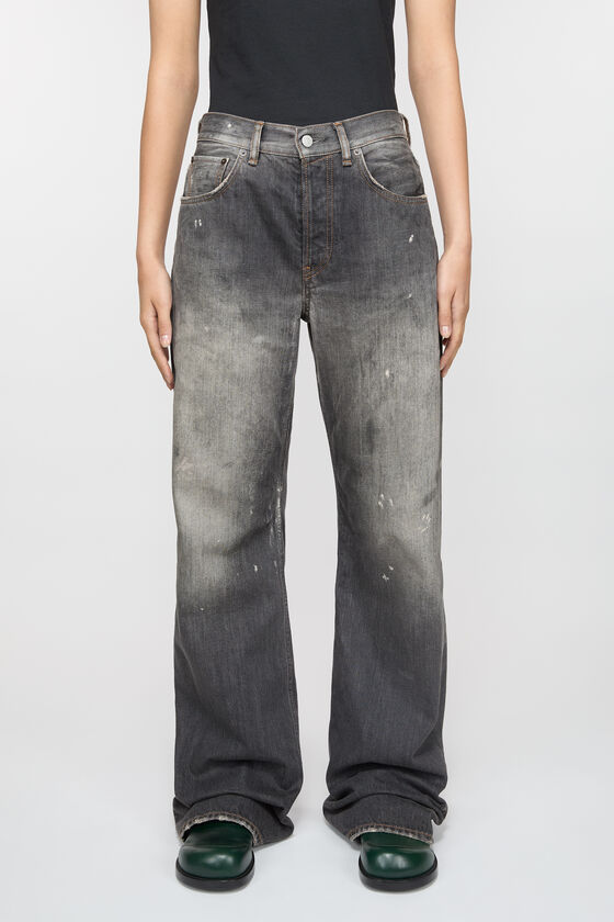 Acne Studios Loose Fit Jeans In Black