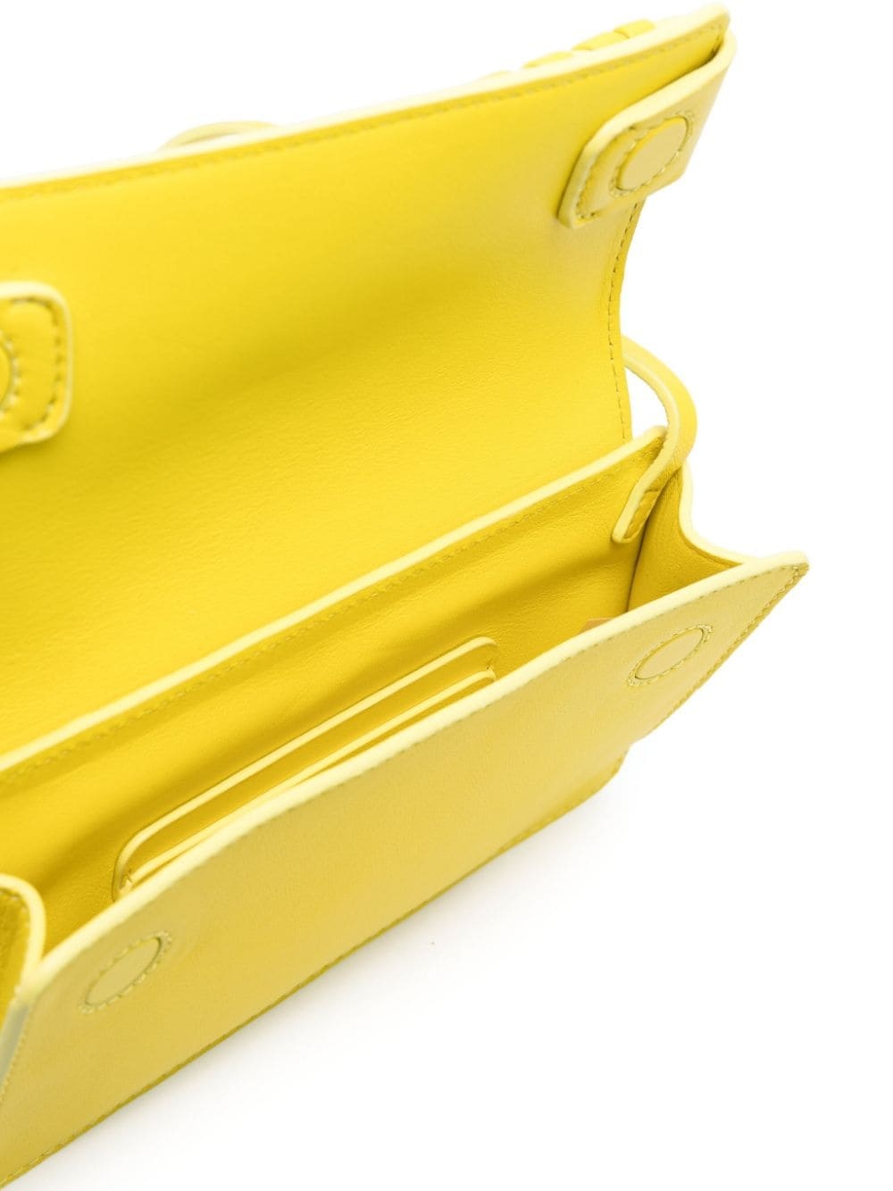 Chloé Mony Whipstitched Clutch Bag In Yellow