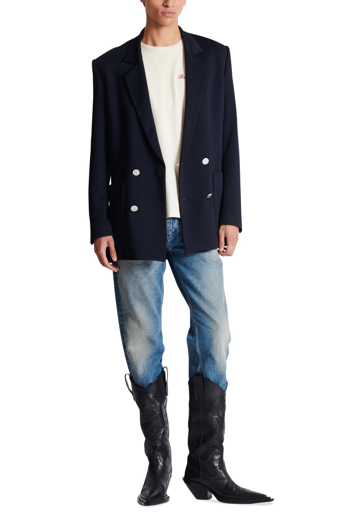 BALMAIN LOGO SHORT-SLEEVED T-SHIRT