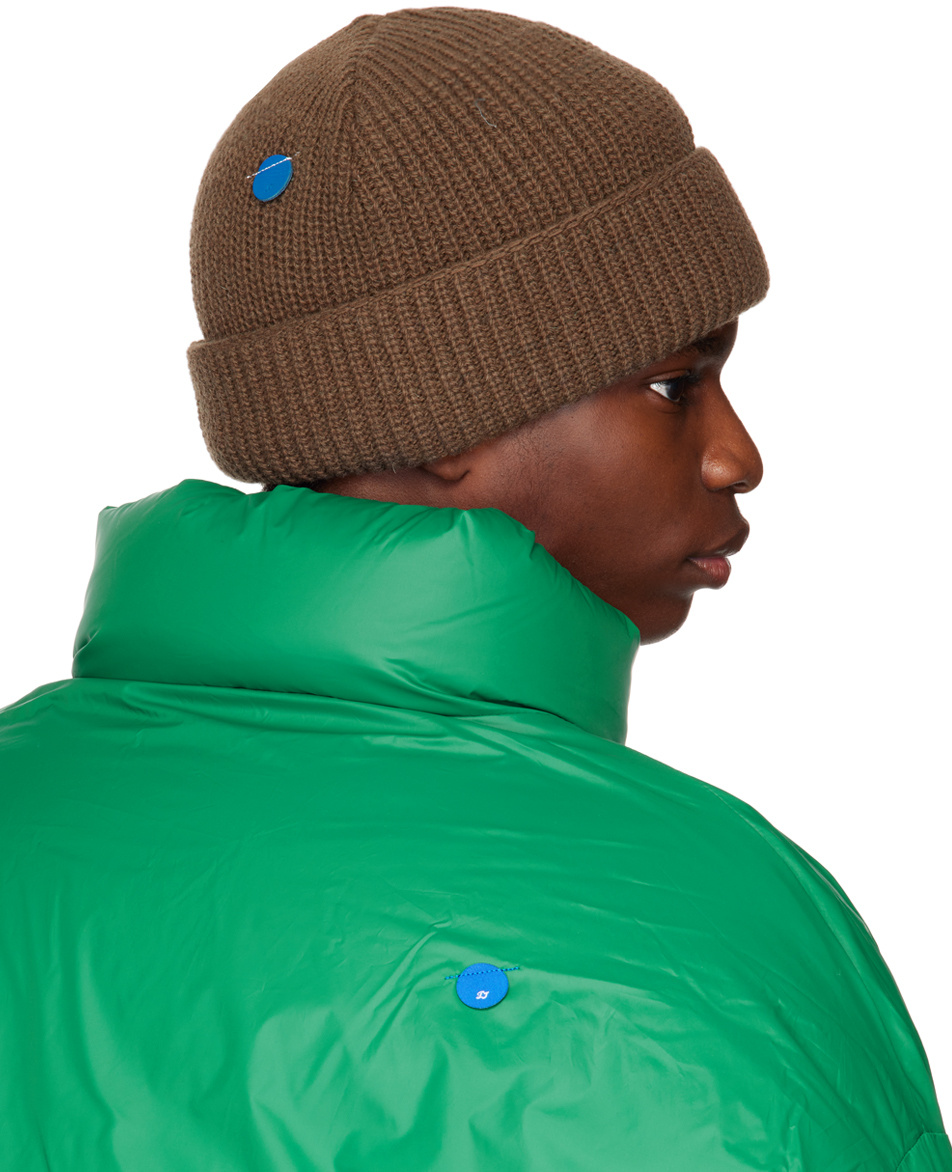 Ader Error Logo Woolen Cap In Green