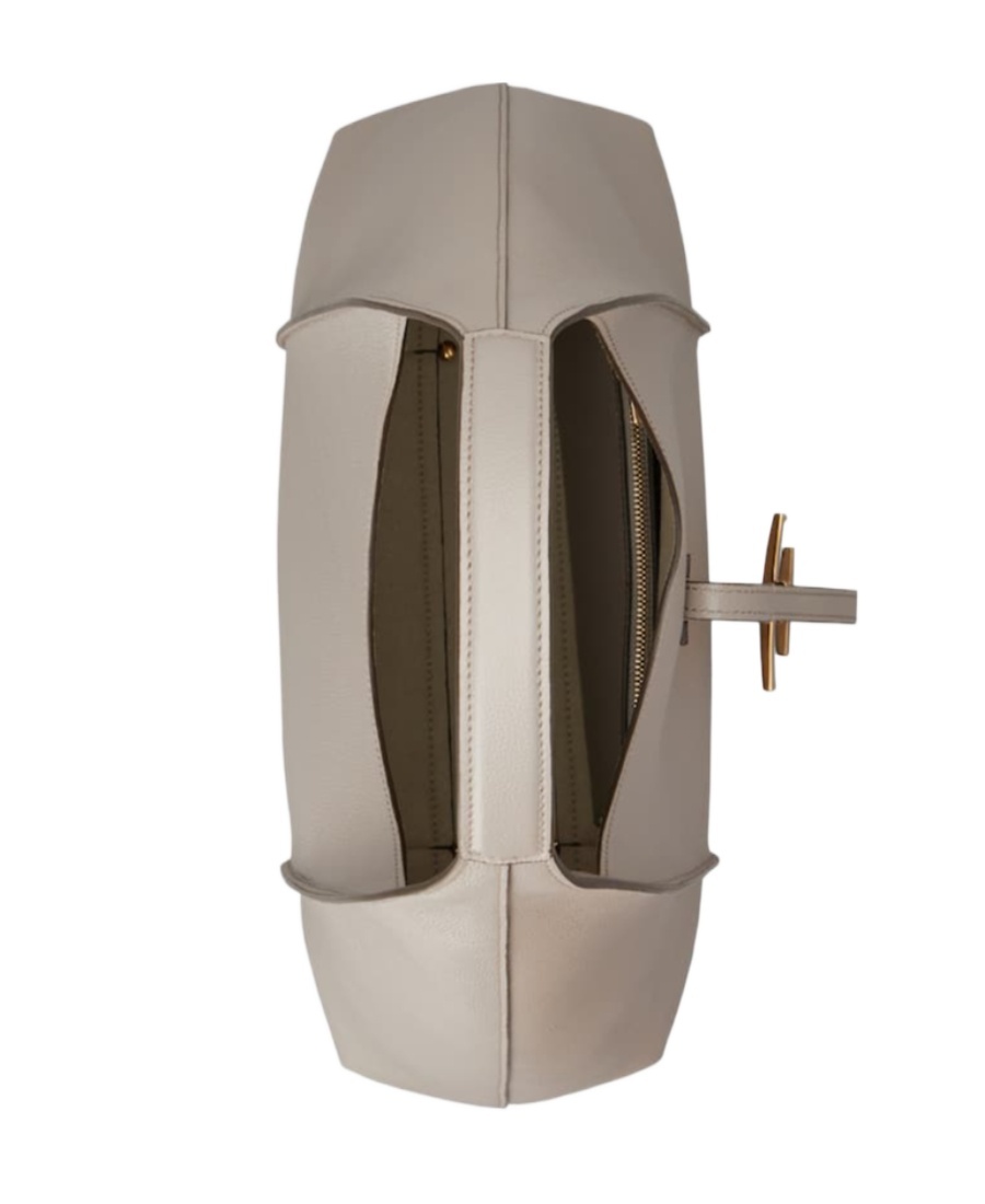 Tod's T Timeless Leather Tote Bag In Nude