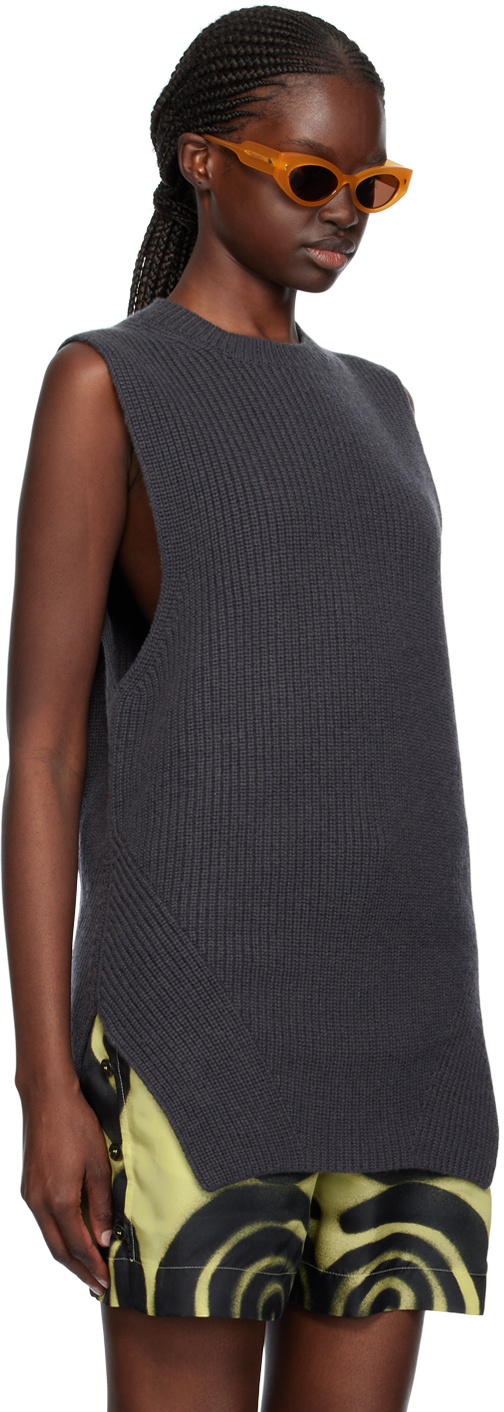 Nanushka Chunky-knit Wool Blend Jumper In Black