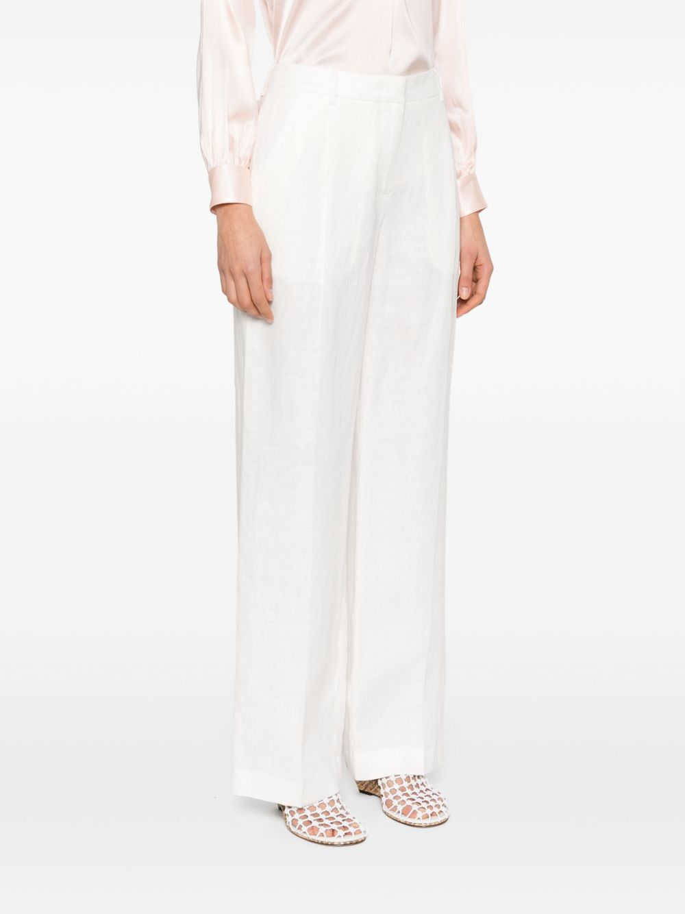 Lardini Belt Loops Slacks In White