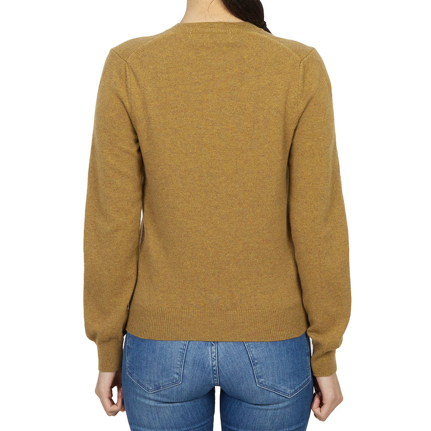 Comme Des Garçons Long-sleeved Sweater In Brown