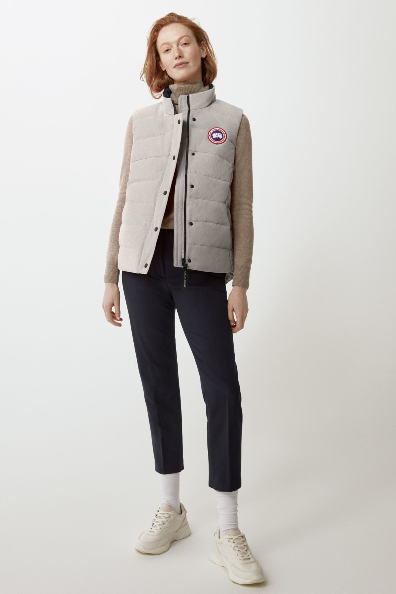 CANADA GOOSE LOGO-PATCH PADDED GILET