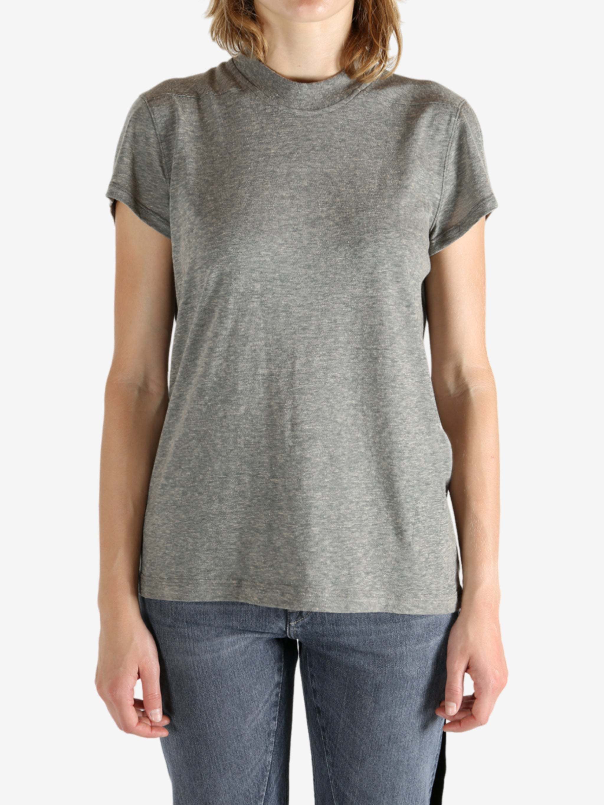 Rick Owens Drkshdw Short-sleeved T-shirt In Gray