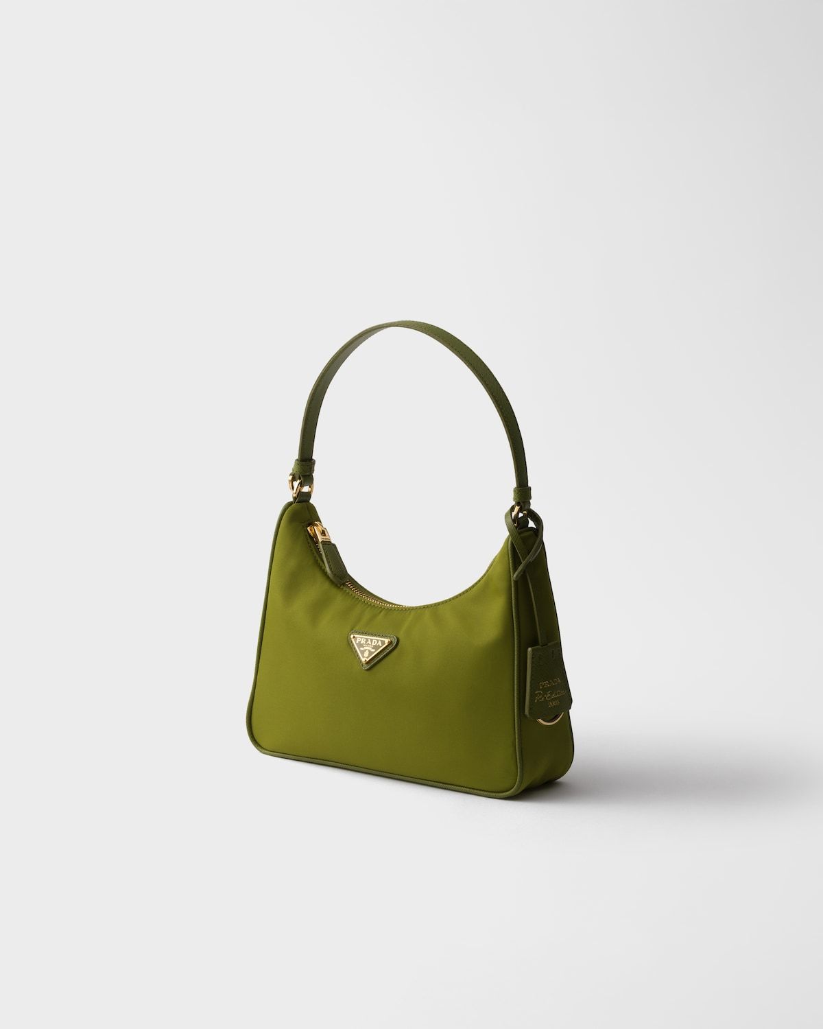 Prada Re-edition 2005 Re-nylon And Saffiano Mini Bag In Green