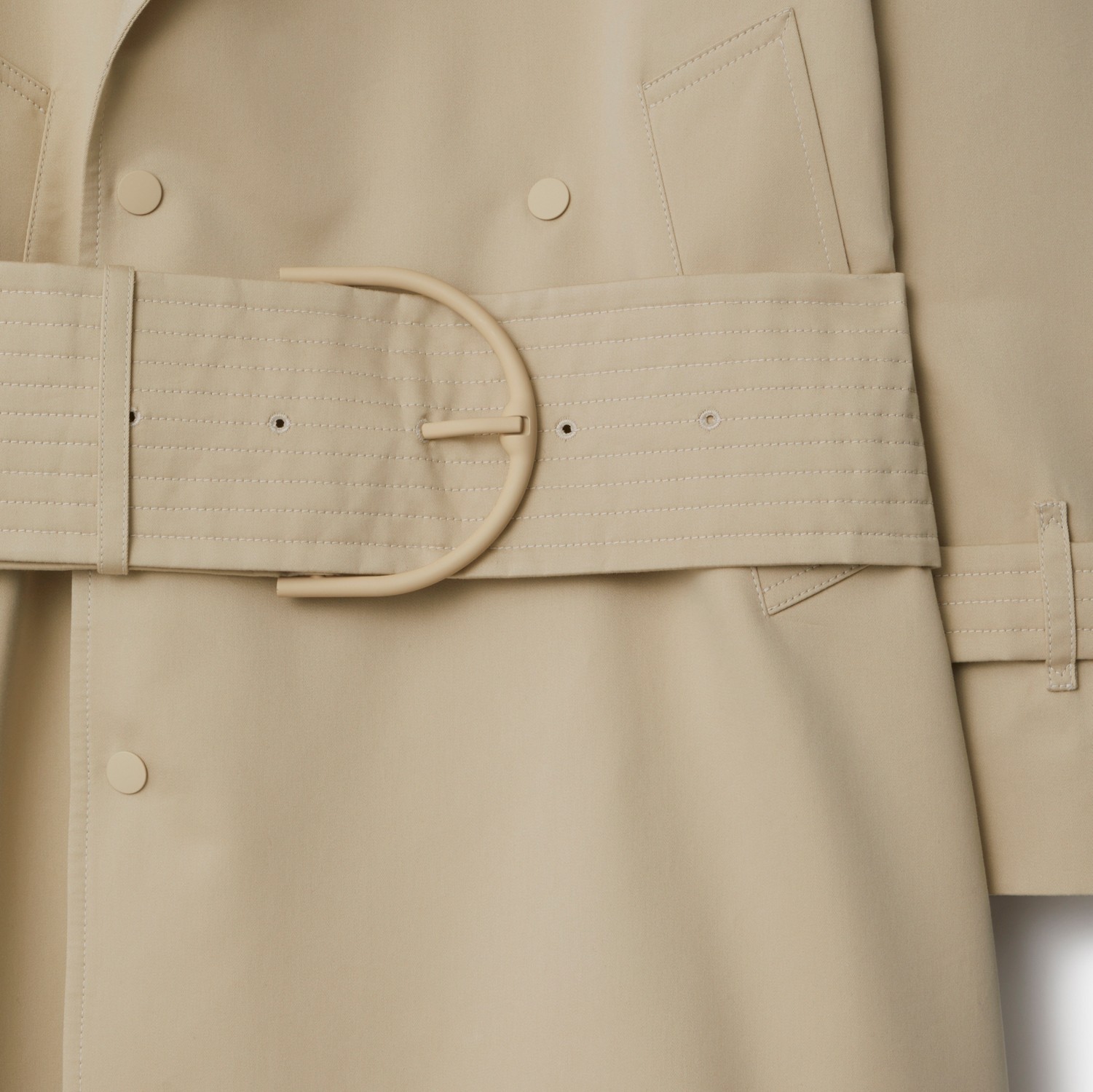 Burberry Belted Trench Coat In Nude