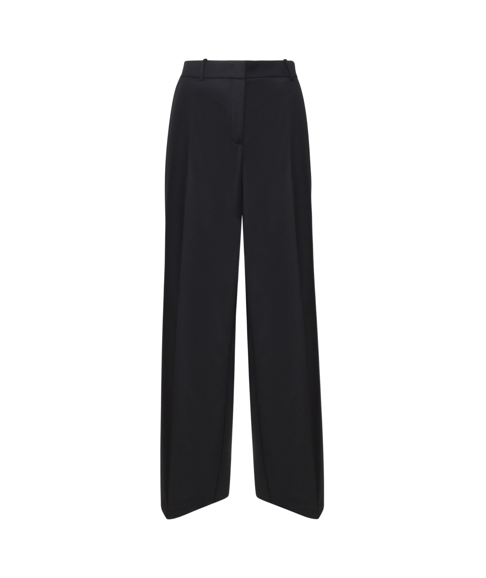 Pinko High-waisted Flared Trousers In Black