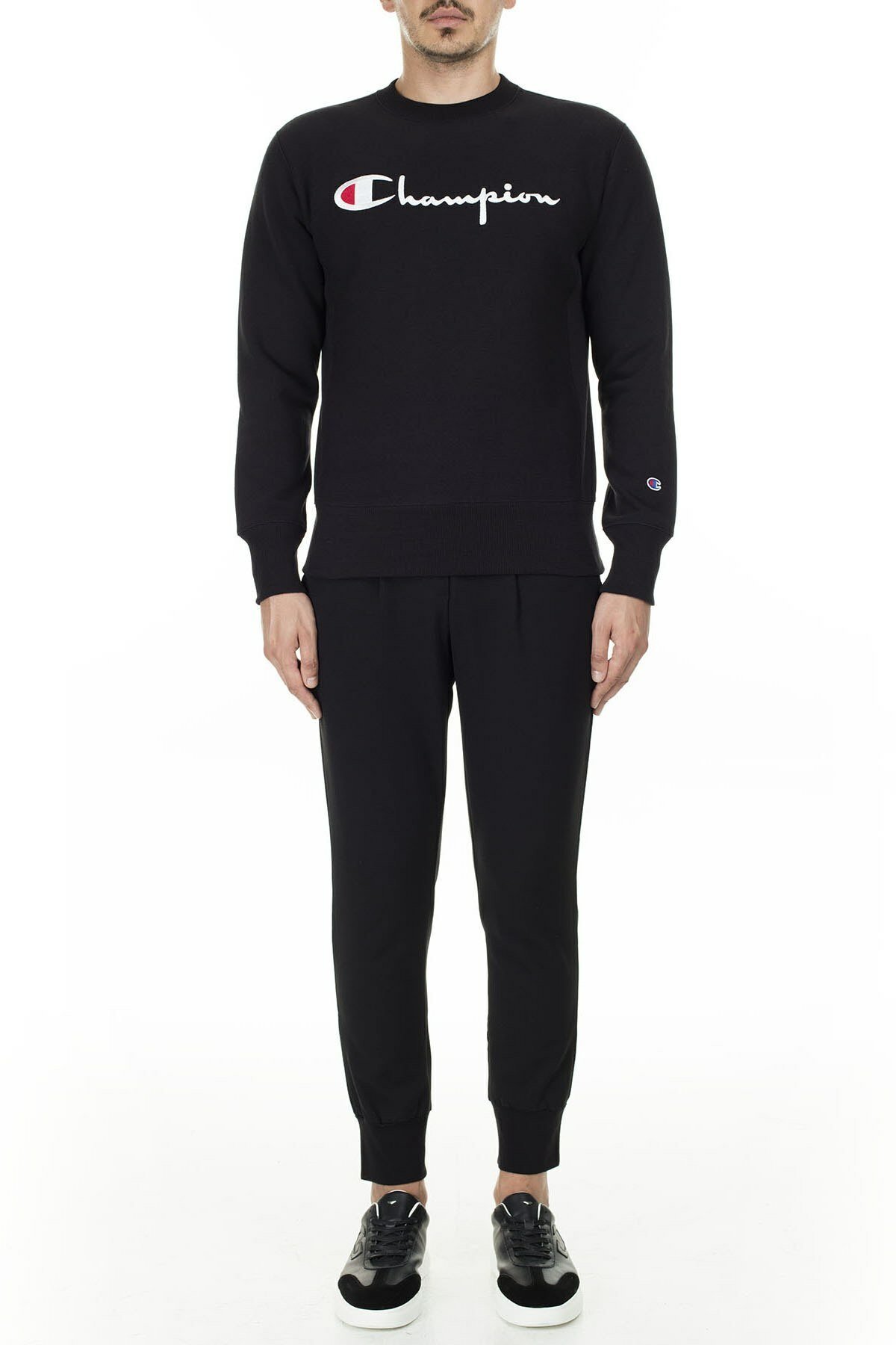 Champion Printed Pattern Pullover In Black