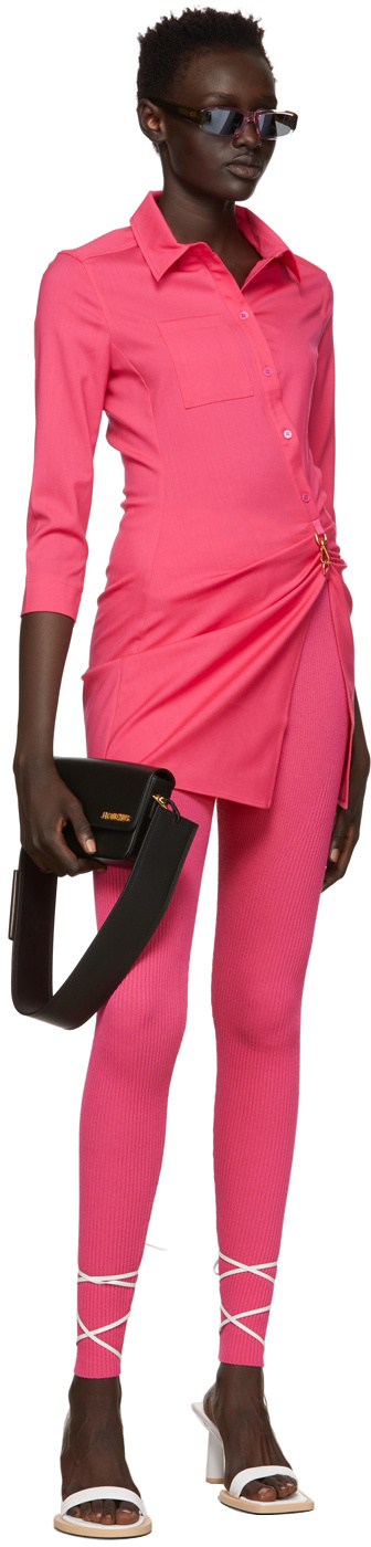 Jacquemus Pink Logo Shirt In Red
