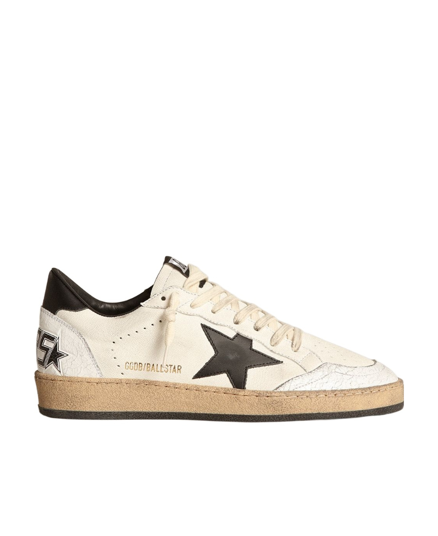 Golden Goose Deluxe Brand Ball Star Sneakers With Nappa Leather In White