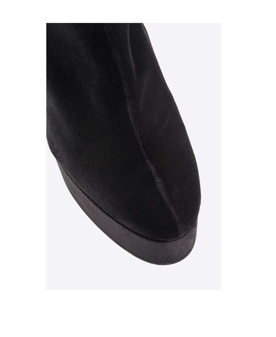 Pinko 135mm Suede Platform Ankle Boots