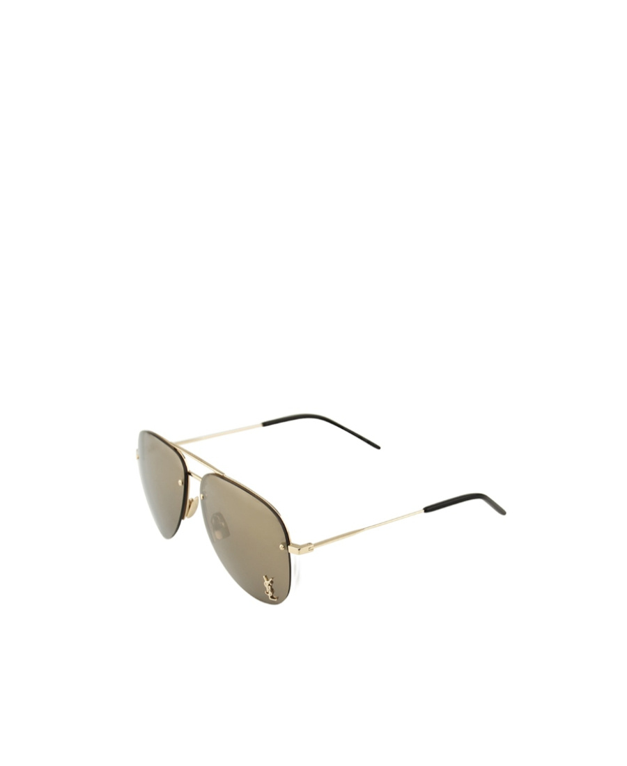 Saint Laurent Monogram M11 Sunglasses In Brown