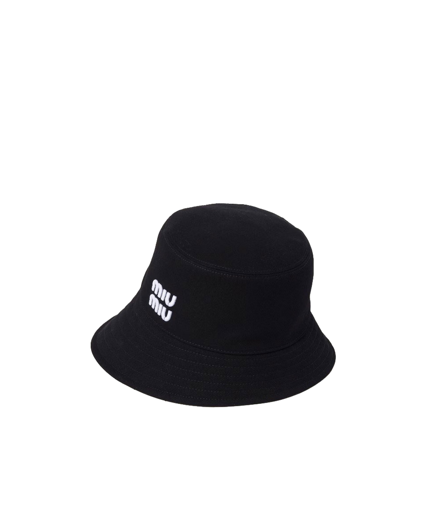 Miu Miu Logo Hat In Black