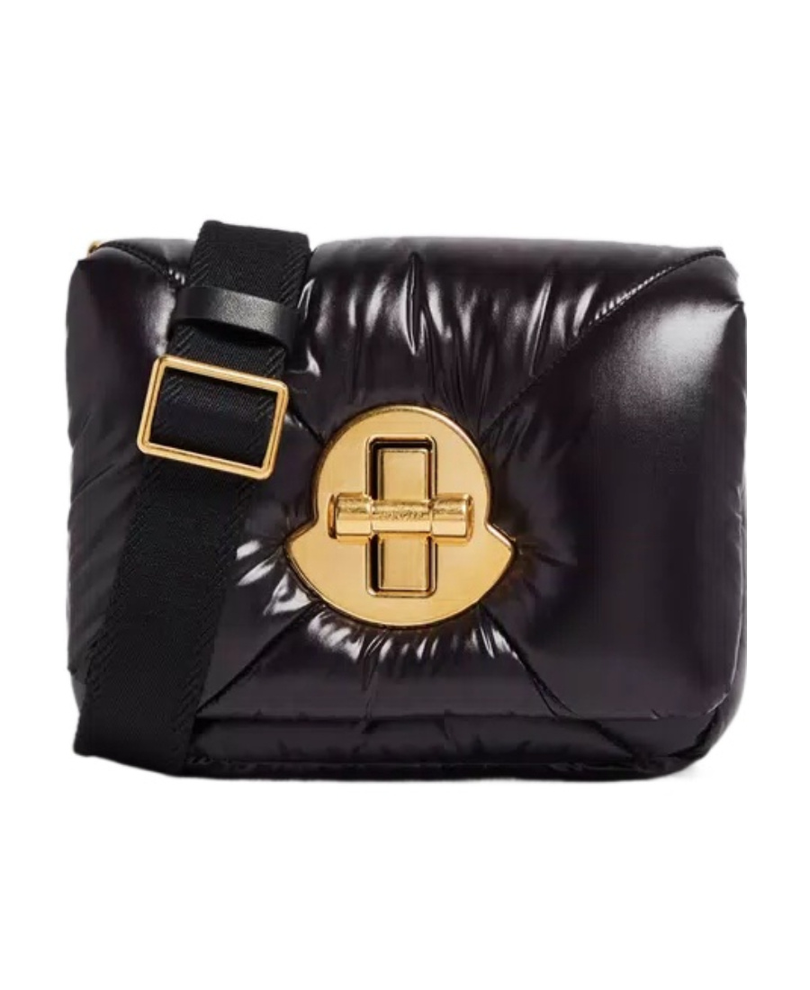 Shop Moncler Puf Mini Cross Body Bag In Black