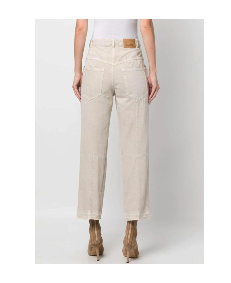 ISABEL MARANT BELT RING DENIM TROUSERS