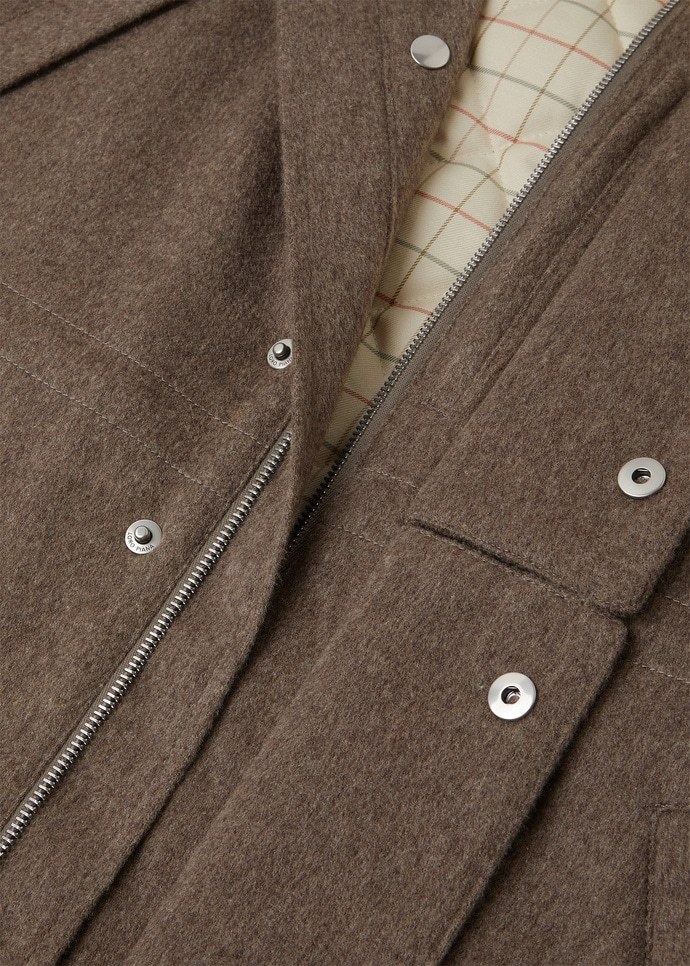 Loro Piana Icer Mini Field Jacket In Brown