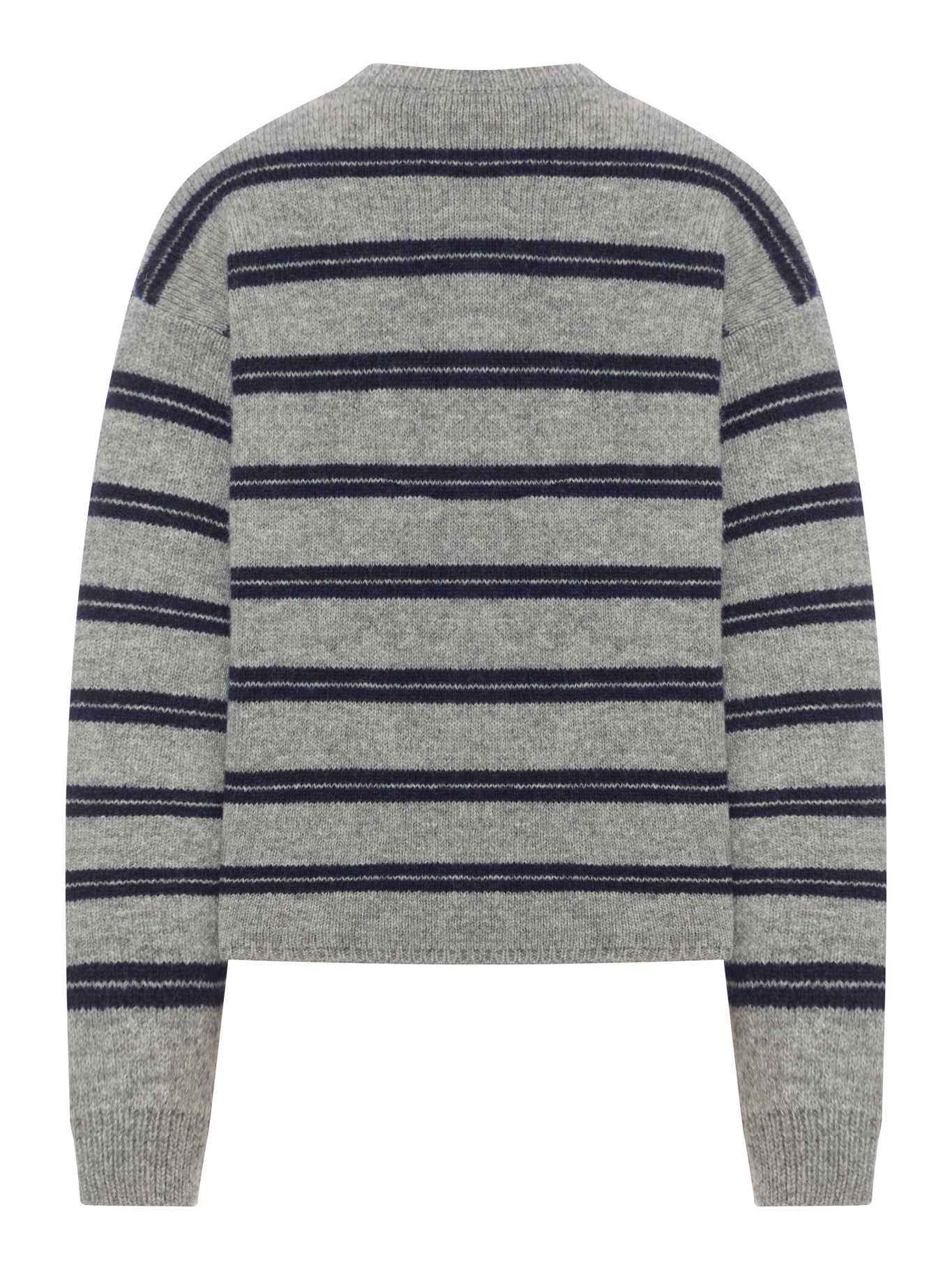Miu Miu Crew Neck Long Sleeve Sweater In Gold