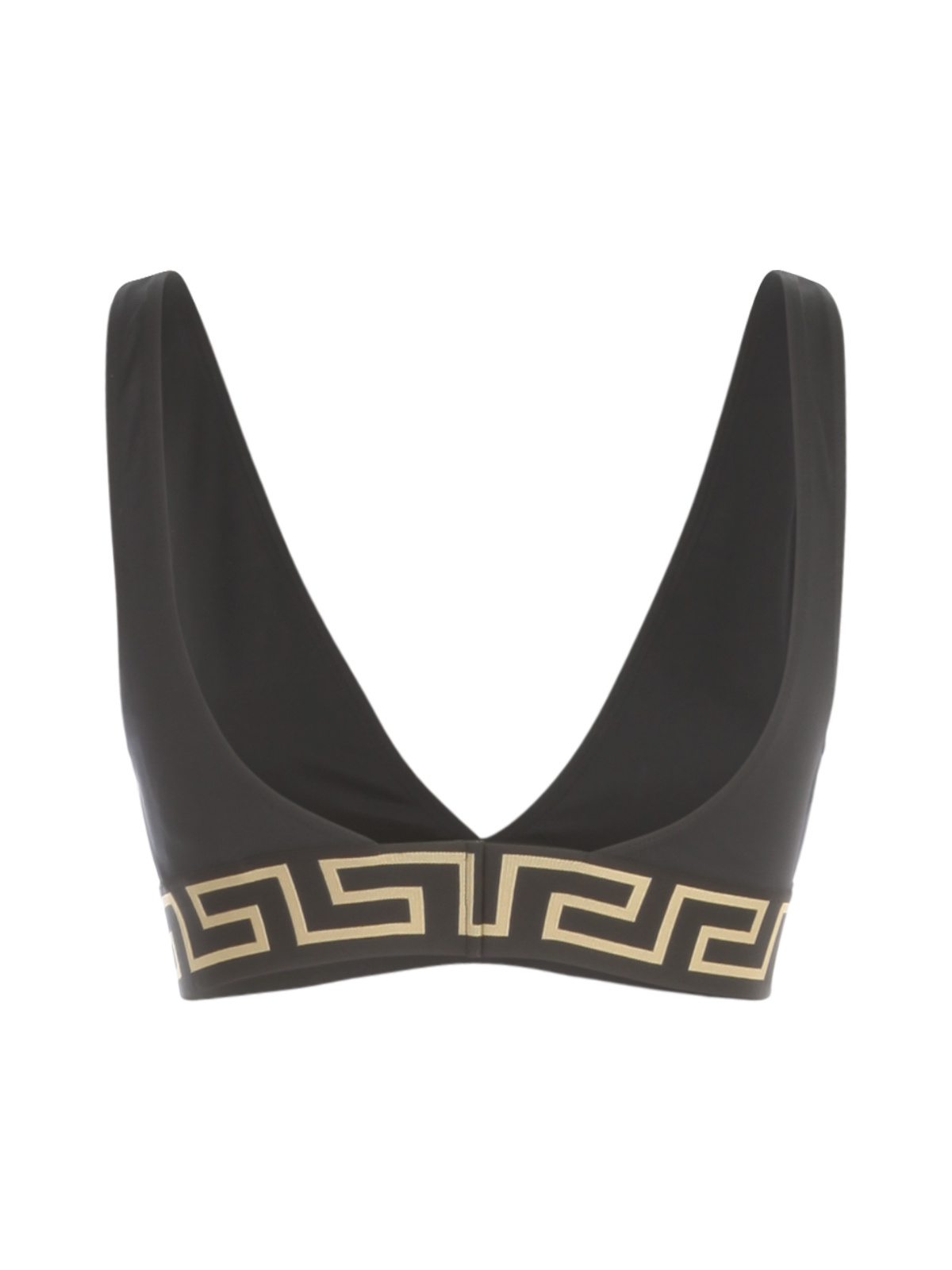 VERSACE BAROCCO PRINT TRIANGLE BIKINI TOP