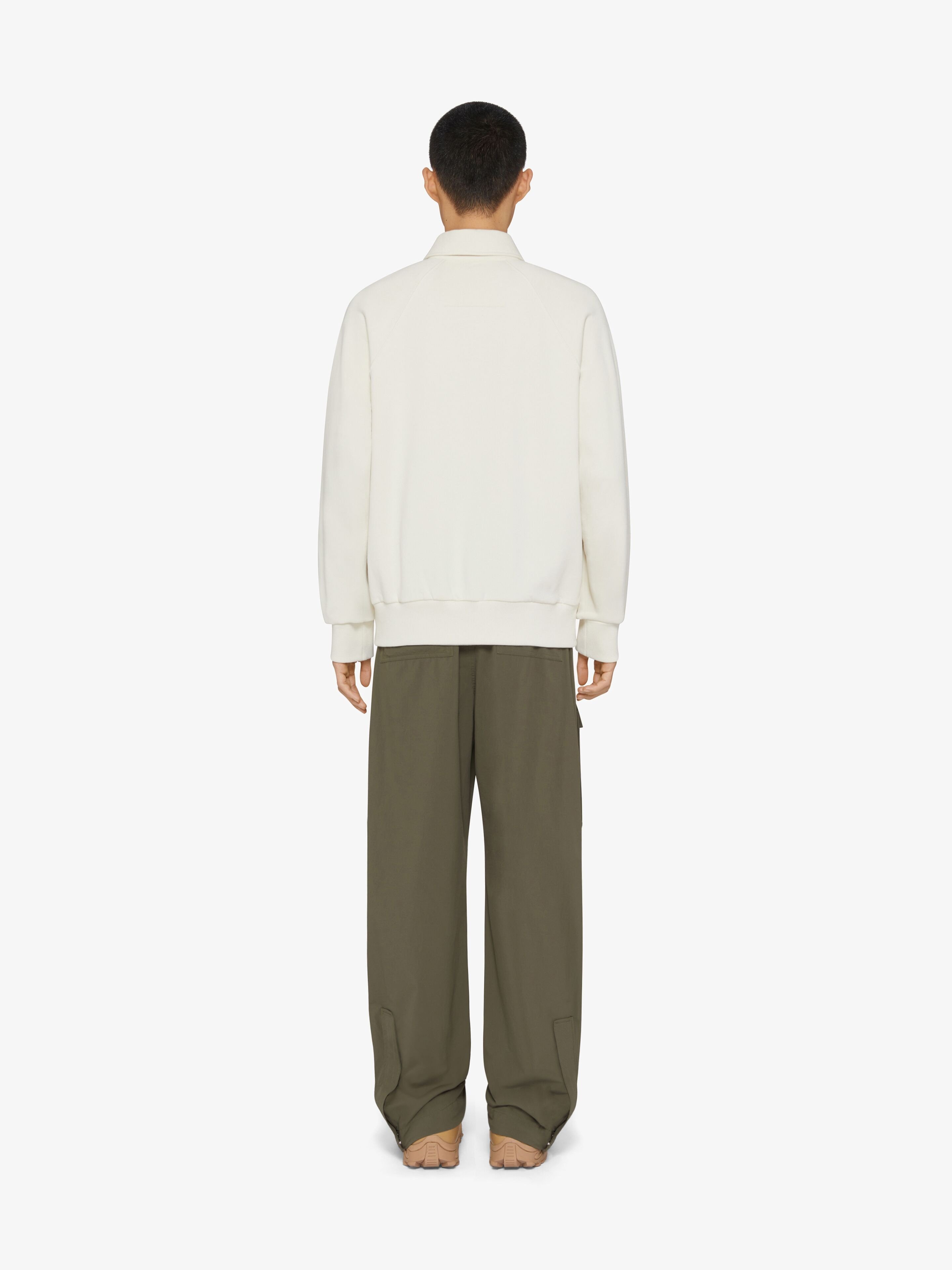 Shop Givenchy Polo In Fleece In White