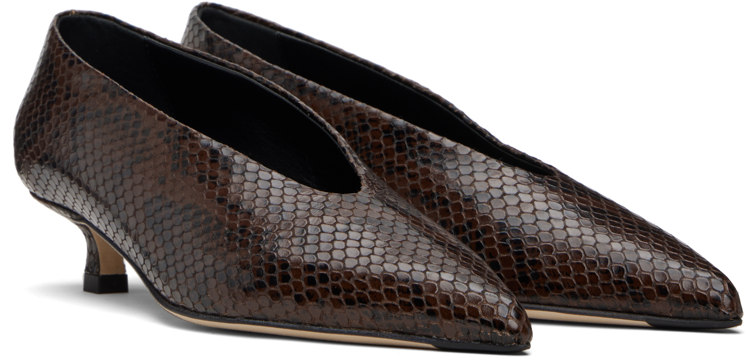 Aeyde 45mm Clara Pointed-toe Pumps In Black