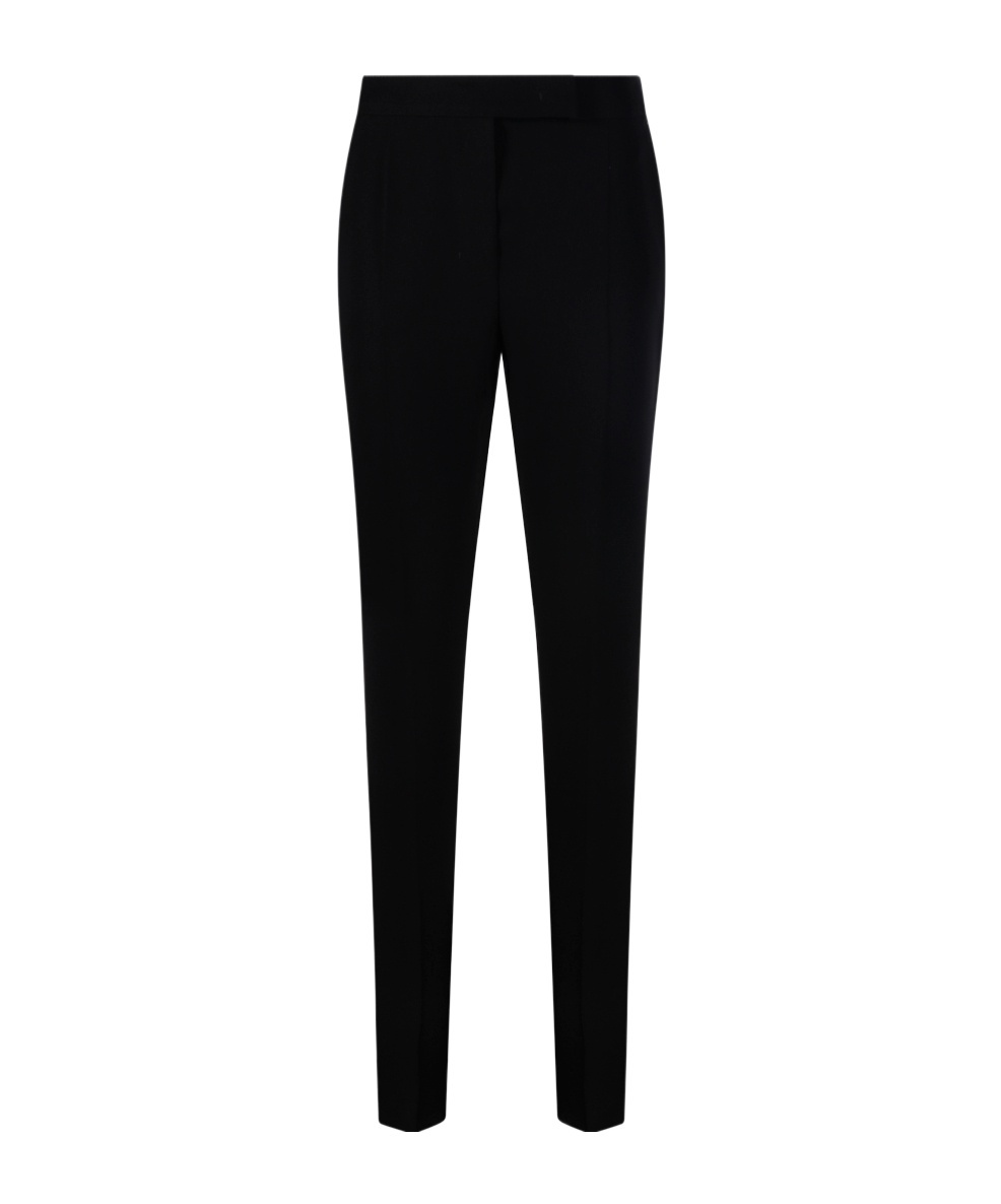 Max Mara Pleat Detailed Tapered Trousers In Black