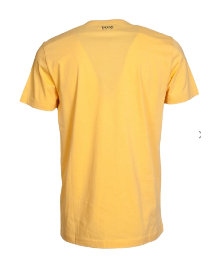 Hugo Boss Logo Details T-shirt In Yellow