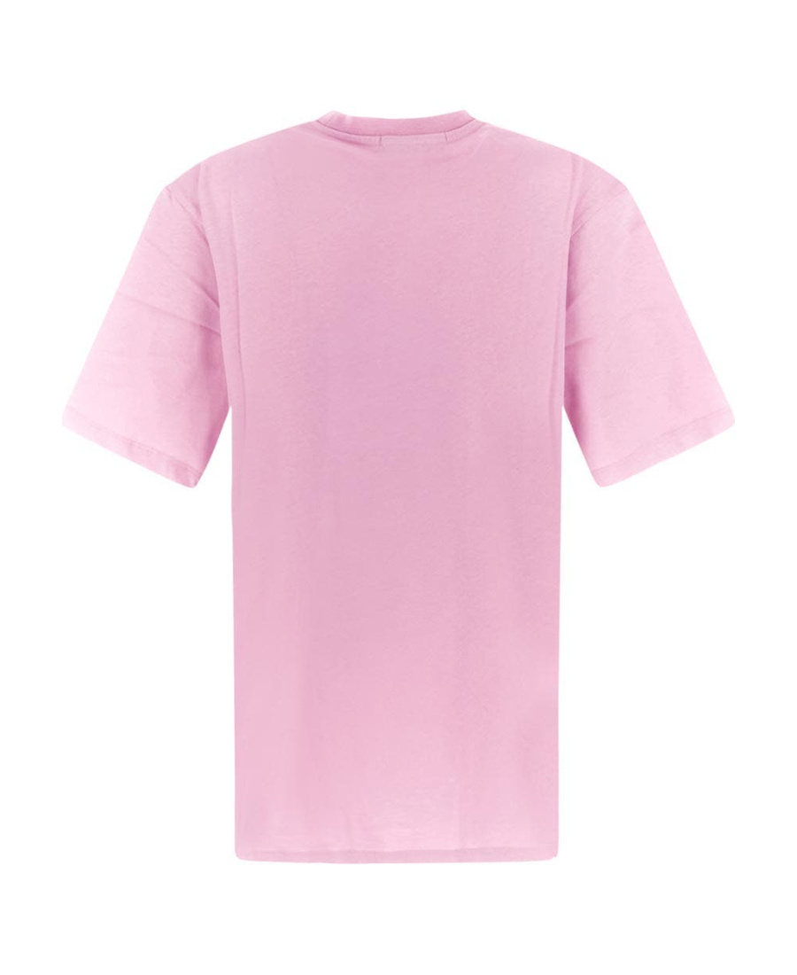 Msgm Graphic-print Short-sleeve T-shirt In Pink