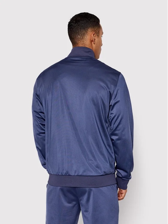 Ea7 Logo Casual Jacket And Sweatpants Set In Blue