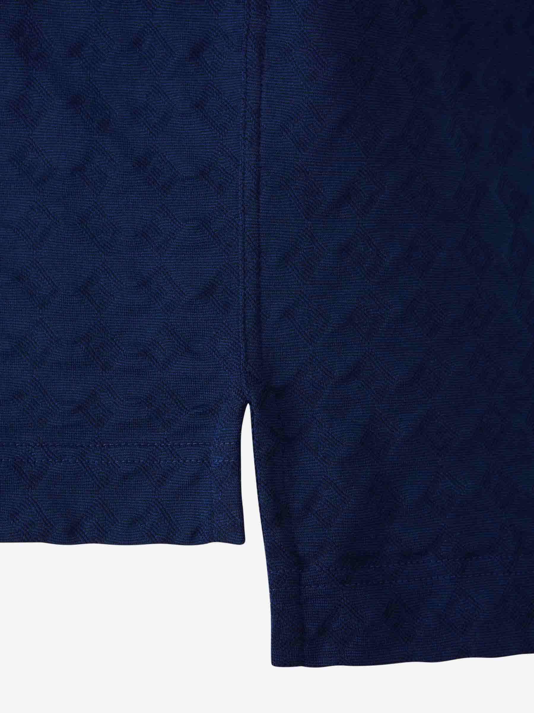 Givenchy 4g-jacquard Short-sleeved Polo Shirt In Blue