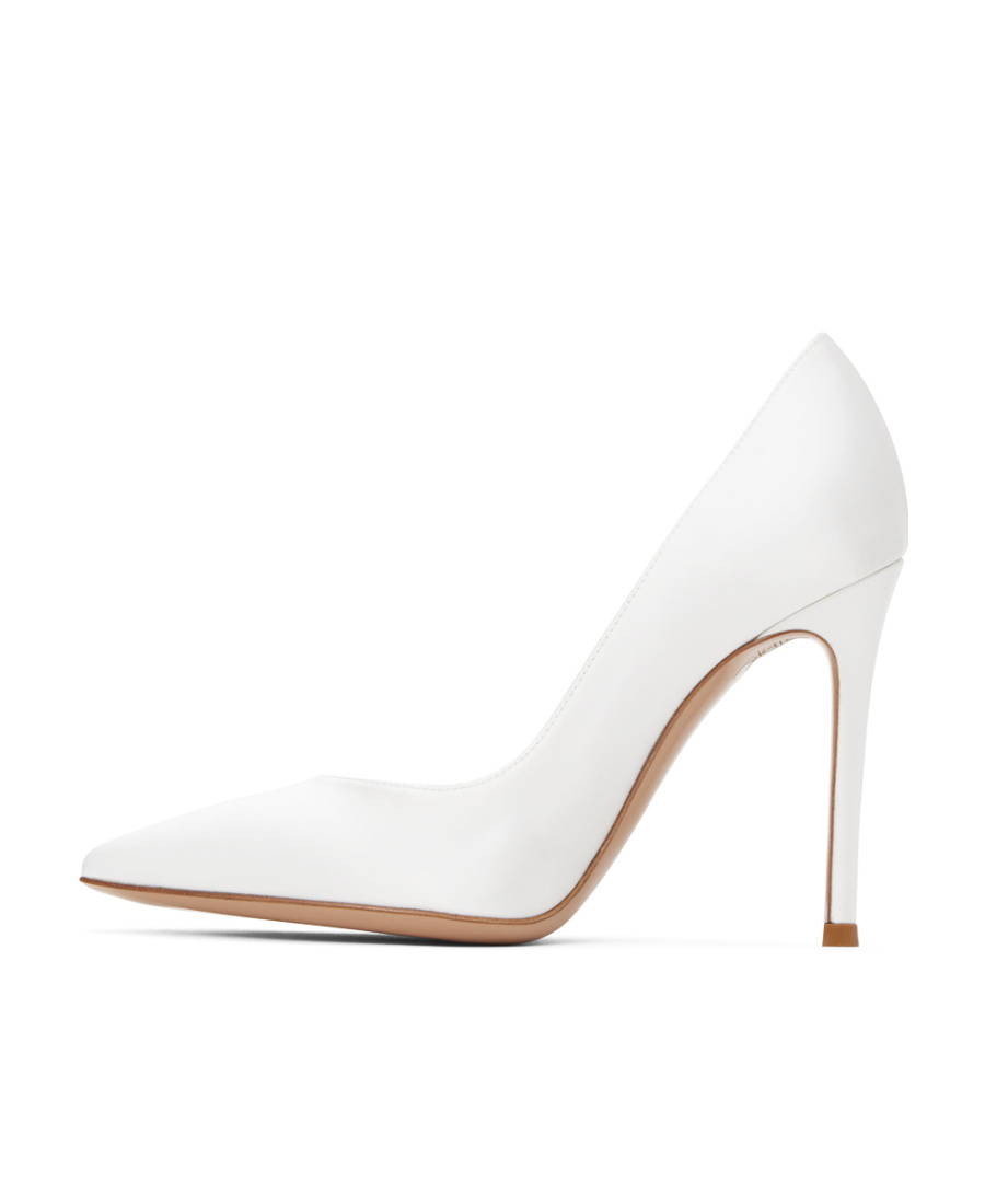 Gianvito Rossi Leather Pumps In White