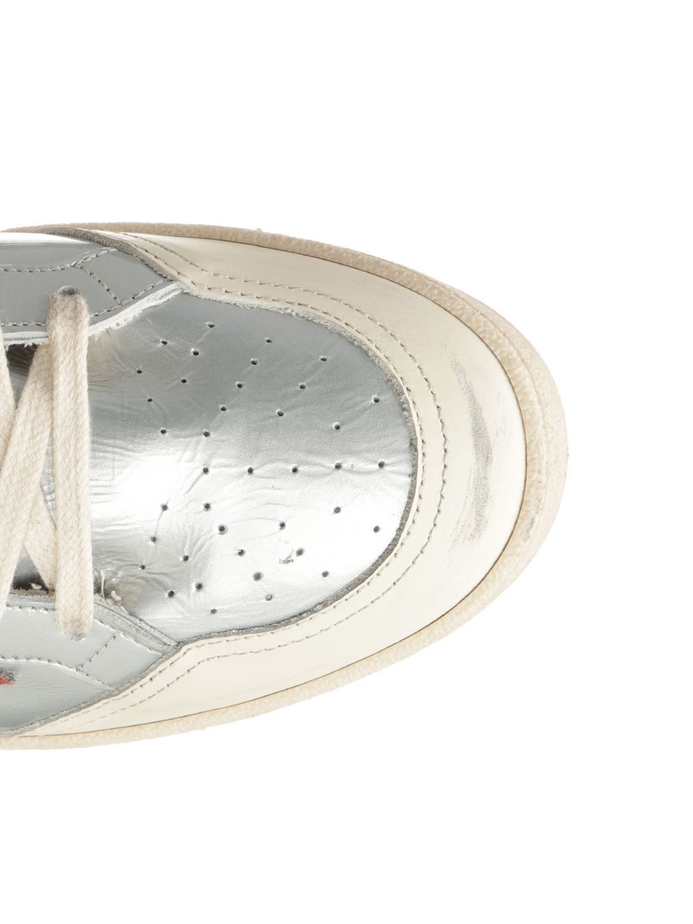 Golden Goose Round-toe Low-top Casual Shoes In White