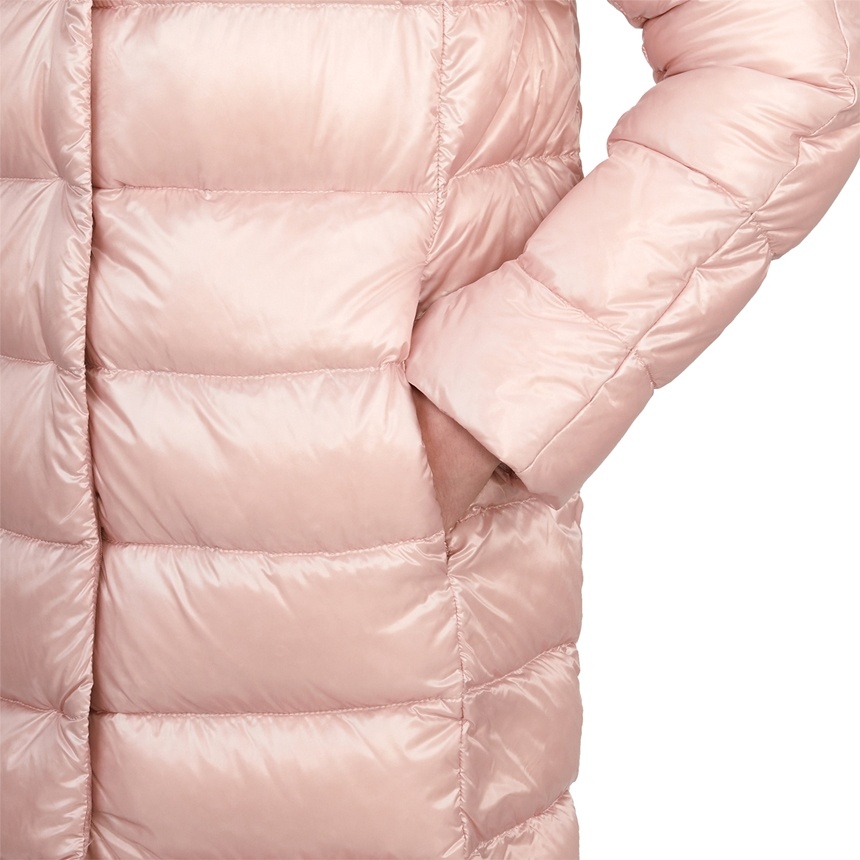 Herno Long-sleeved Down Jacket In Pink