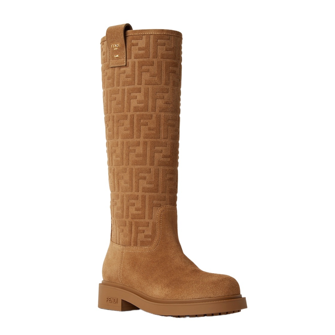 Fendi Filo Knee High Boot In Brown