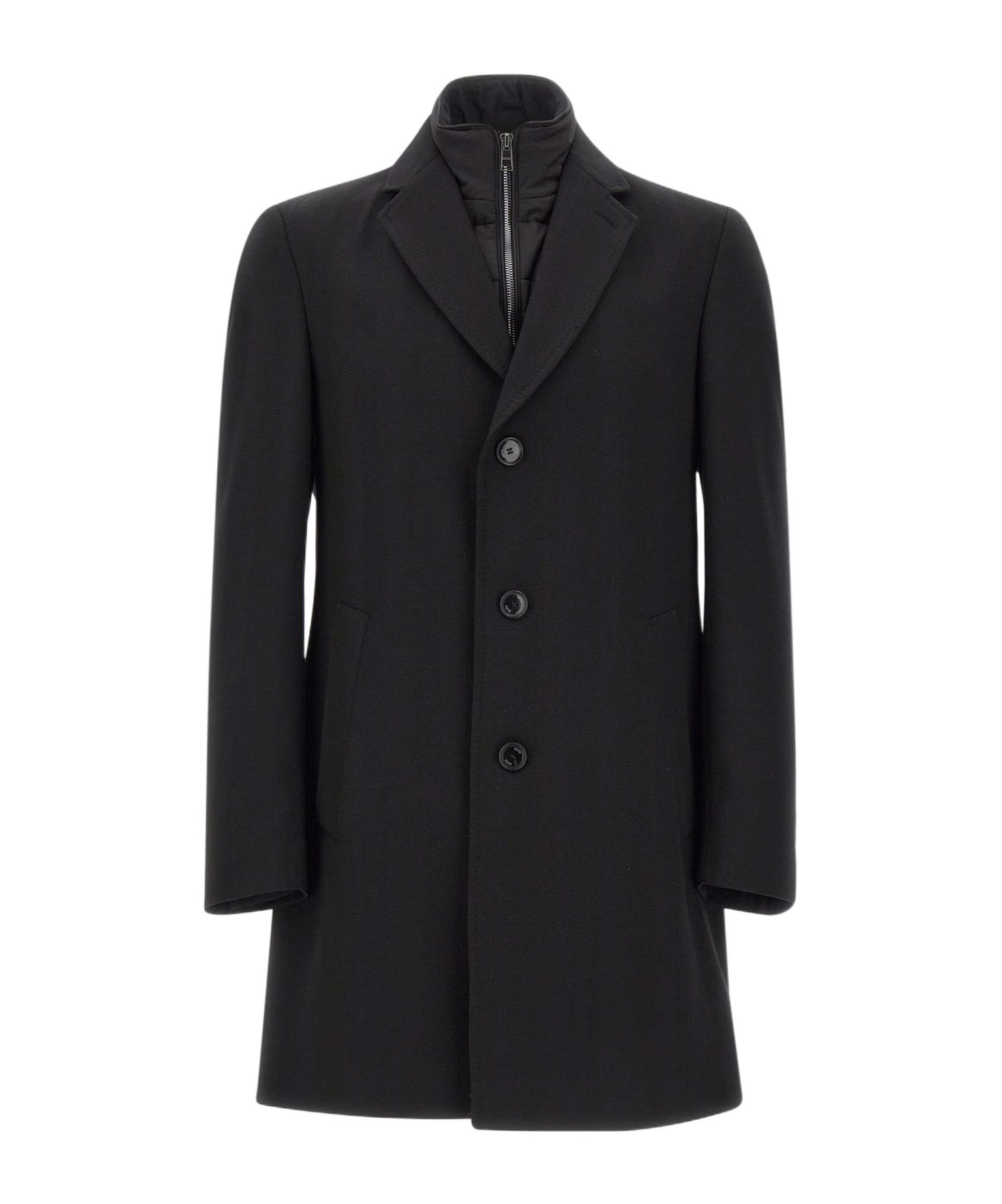 Hugo Boss Long-sleeved Windbreaker In Black