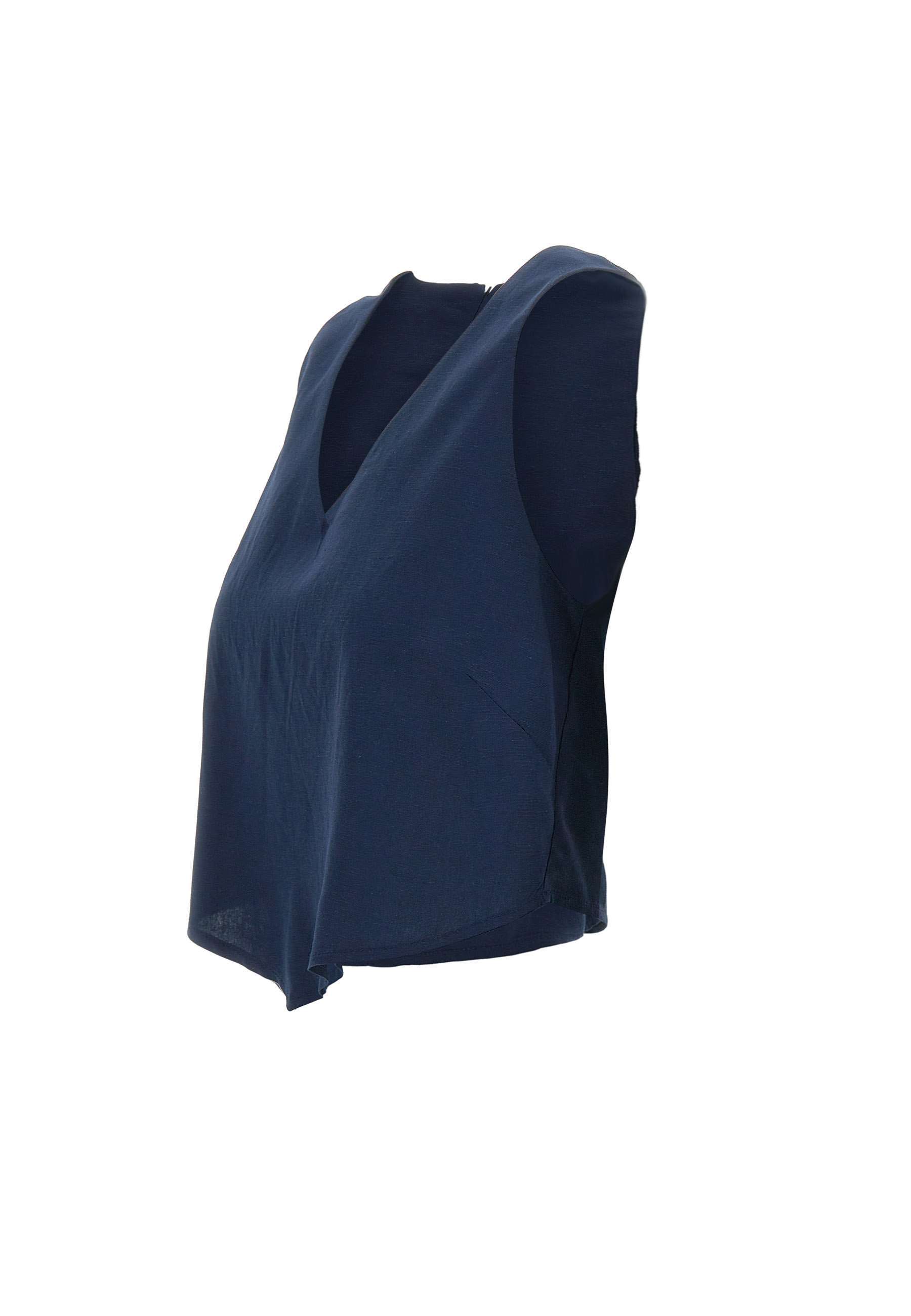 Kaos V-neck Crop Top