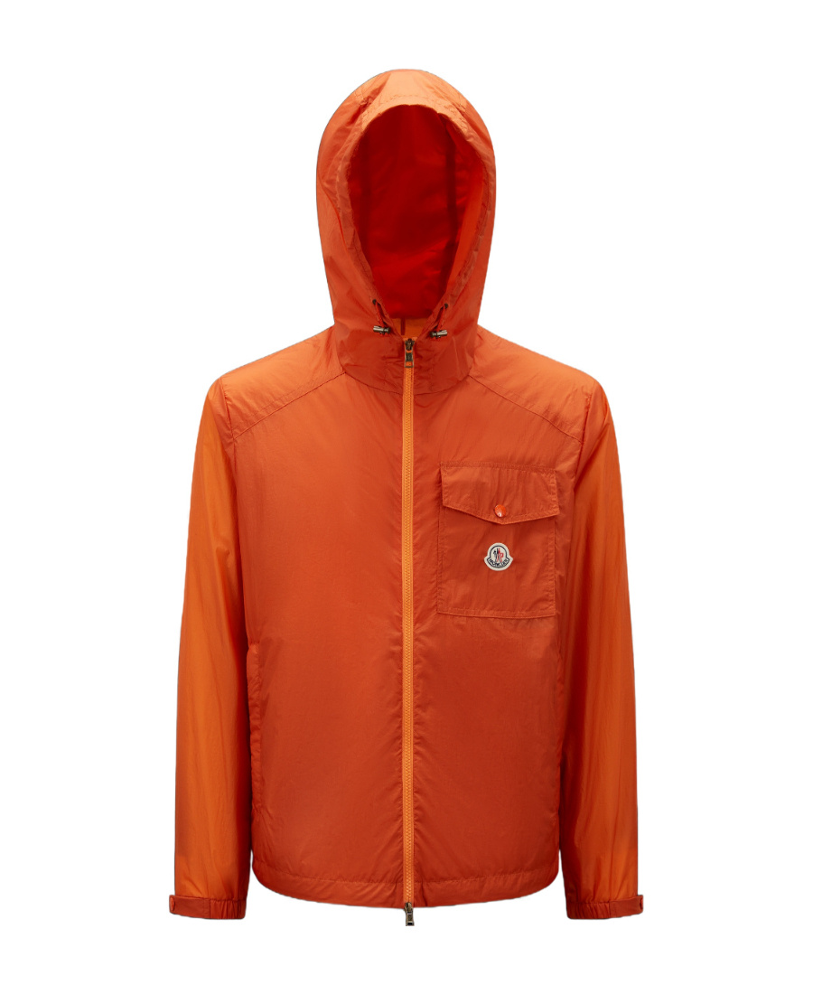 Moncler Samakar Hooded Jacket In Orange
