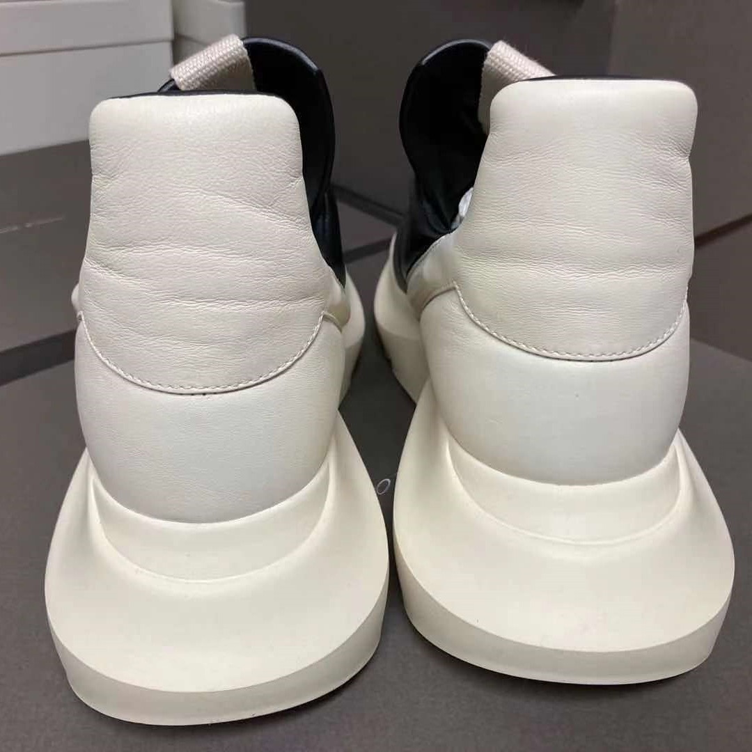 Rick Owens Color-matching Casual Sneakers In White
