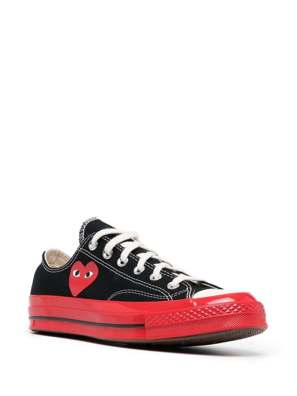 Comme Des Garçons Chuck 70 Low-top Sneakers In Red
