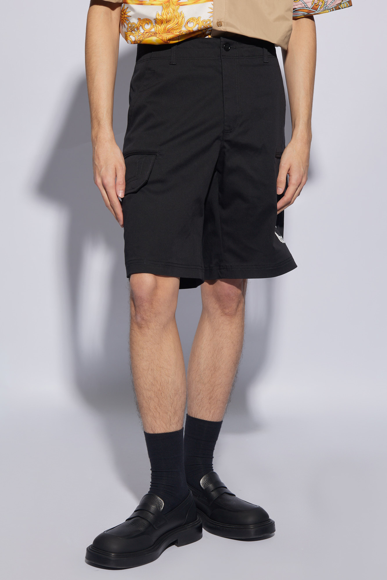 Moschino Overalls Shorts In Black