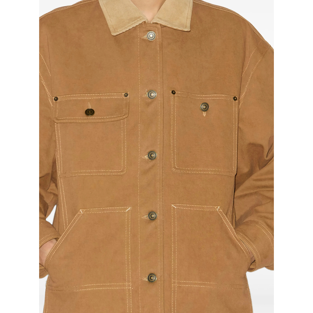Isabel Marant Long Sleeve Casual Jacket In Brown