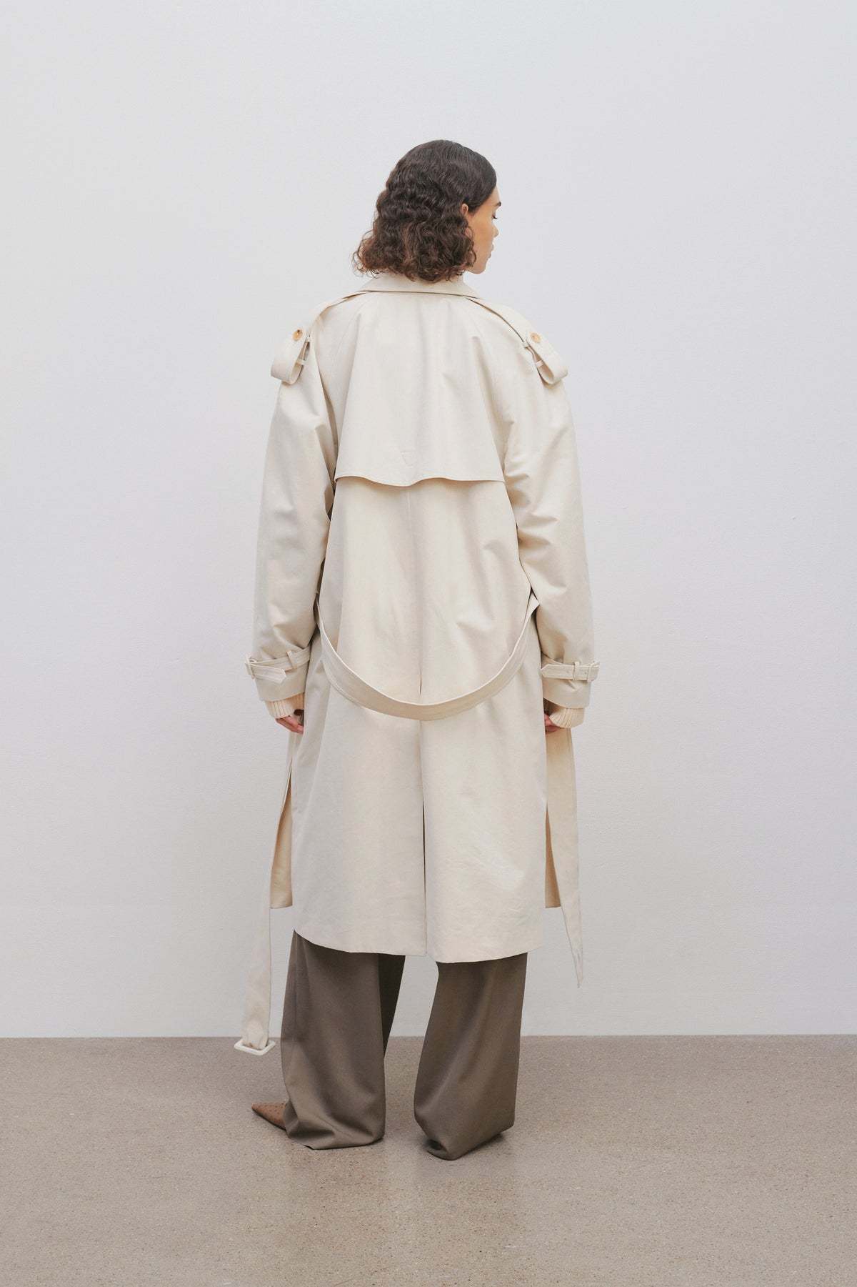The Row Trench Coat In Brown