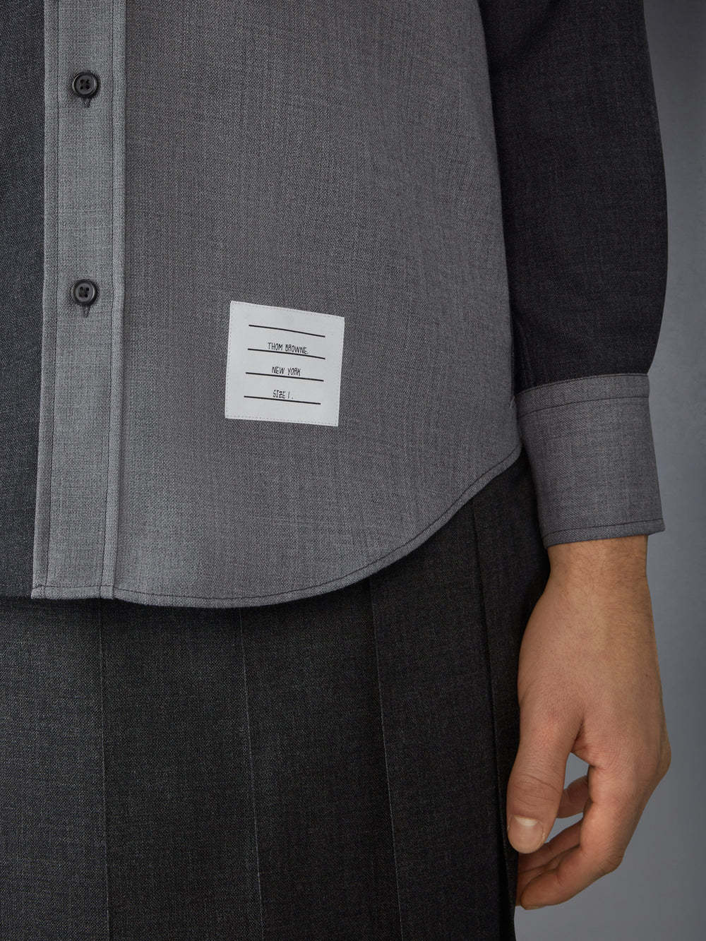 Thom Browne Hooded Shirt Jacket