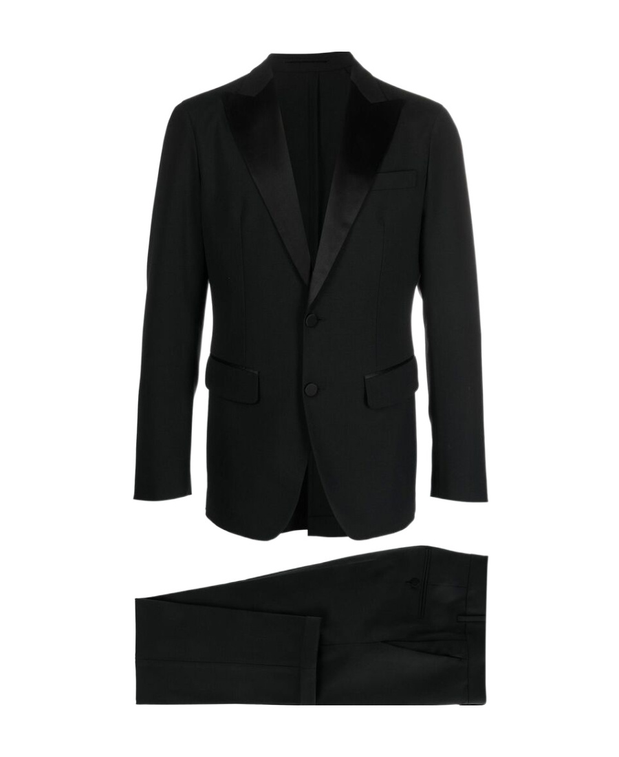 Dsquared2 Dsquared Black Stretch Viscose Suit In Black