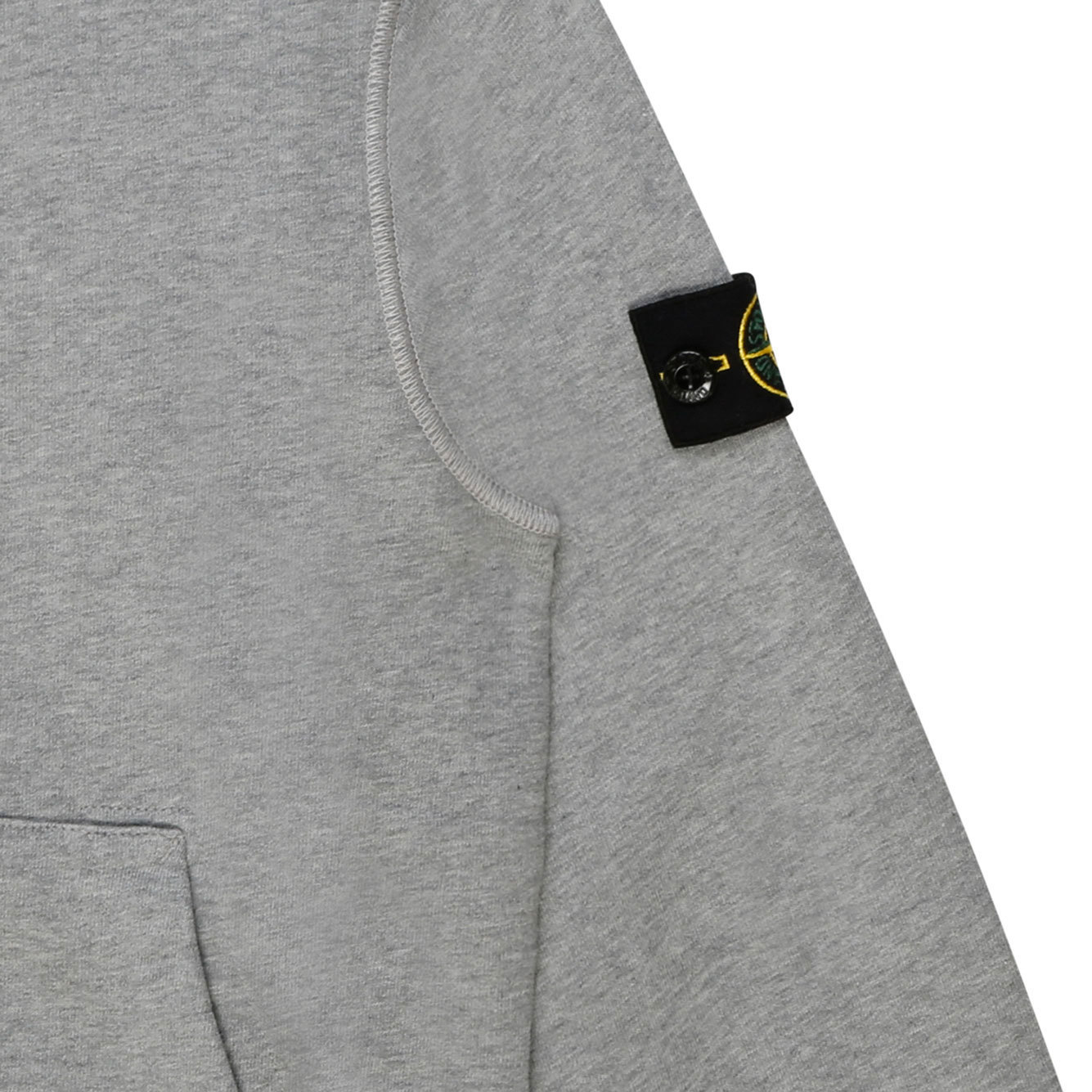 Stone Island Compass-motif High-neck Sweatshirt In Gray