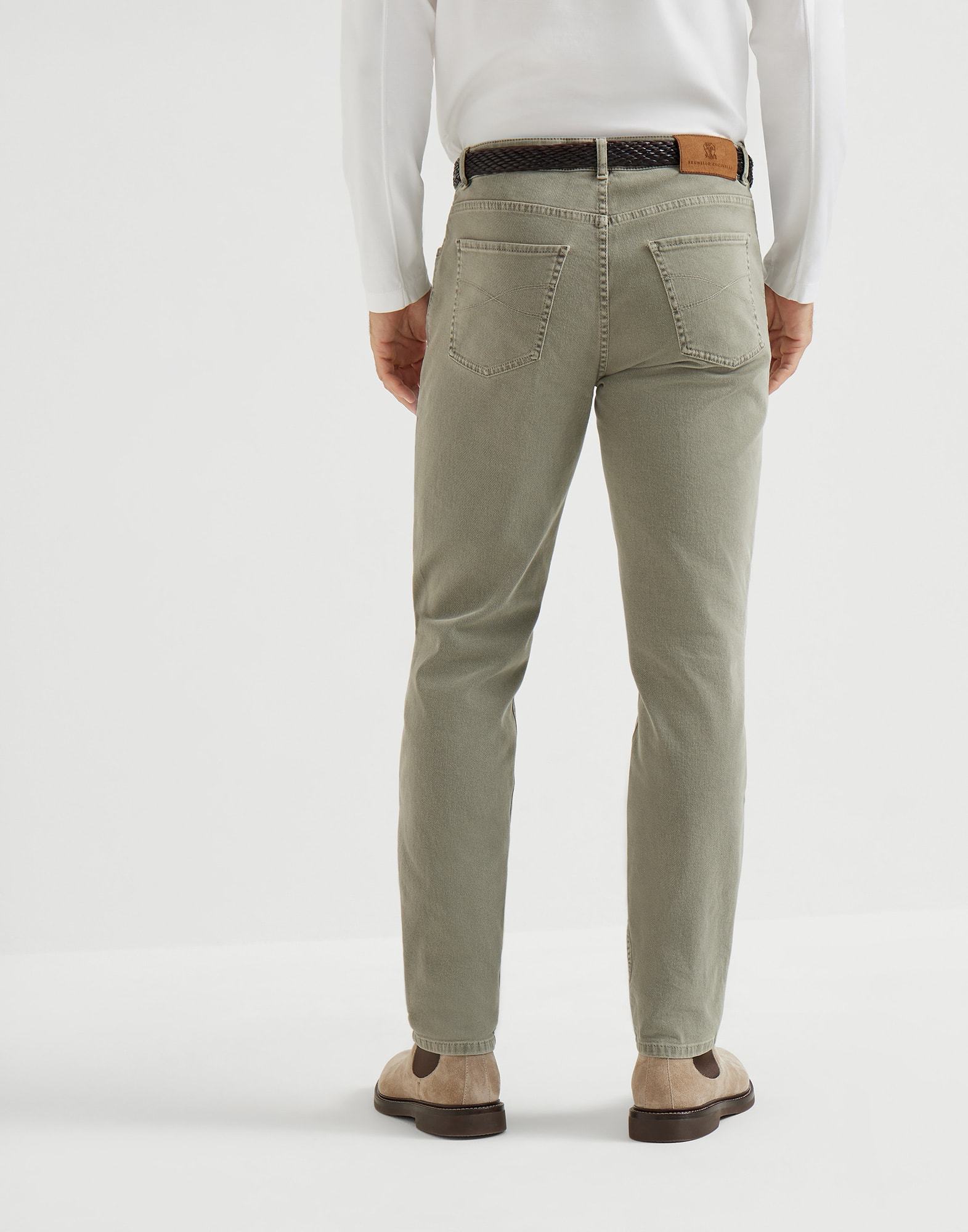 Brunello Cucinelli Straight-leg Cotton-gabardine Cargo Trousers In Multi