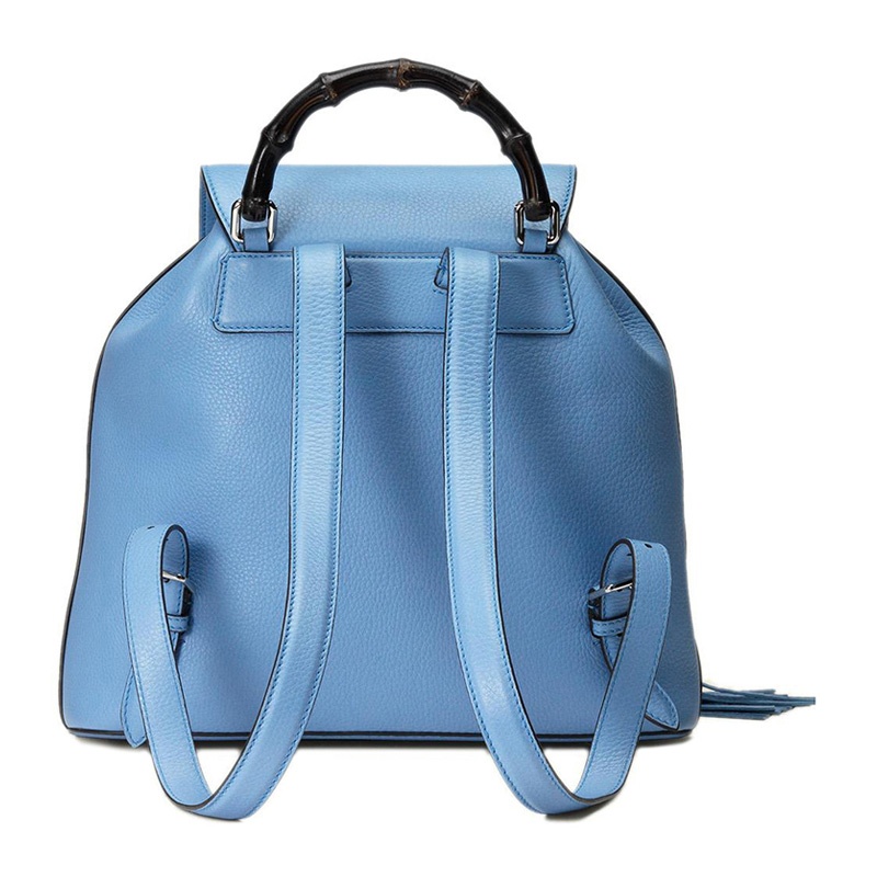 Gucci Grain Logo Backpack In Blue