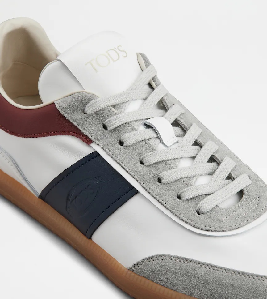 Tod's Man Sneakers White Size 8 Leather In White