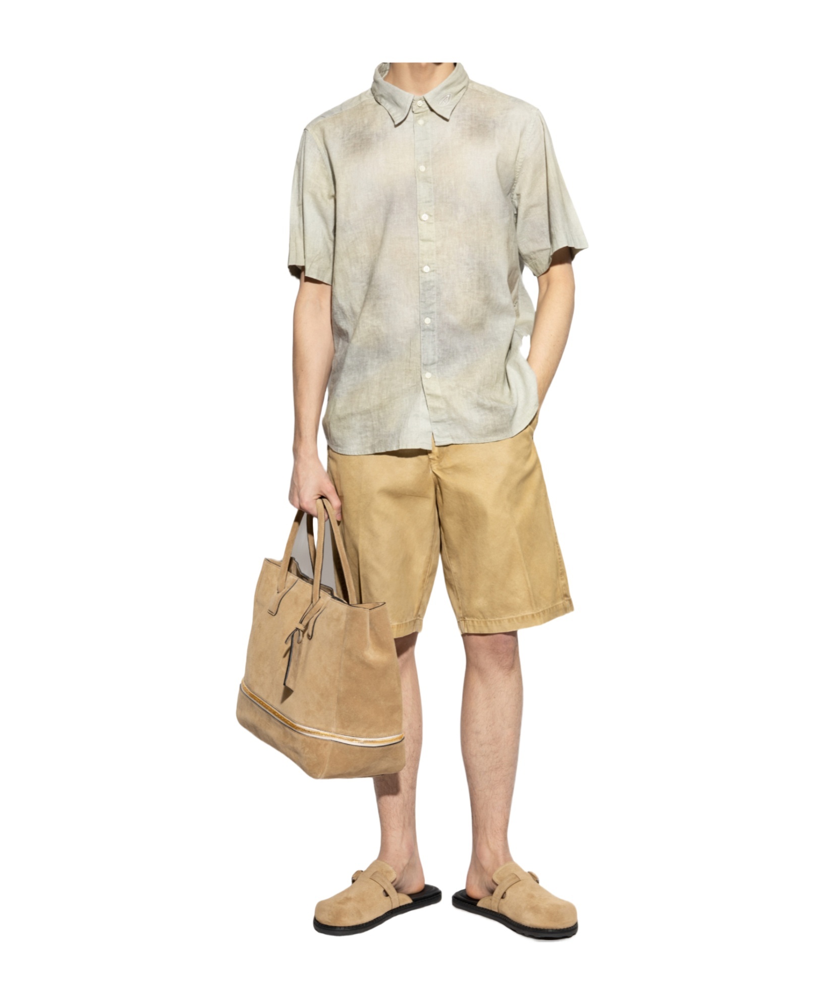 Diesel P-franck Bermuda Shorts In Yellow